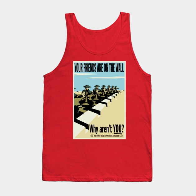 Your Friends Are On The Wall Tank Top by crocktees